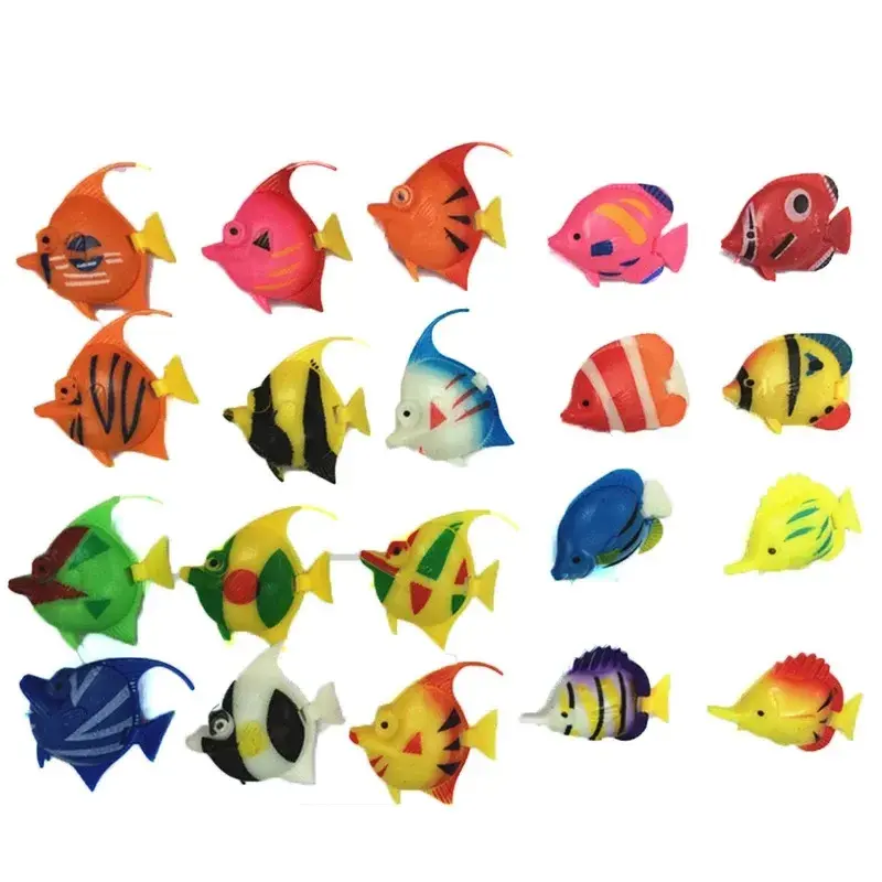 Lebendige Landschaft Aquarium Ornament Dekoration Plastik fisch Schwimmender künstlicher Fisch Kleine tropische Fischs imulation