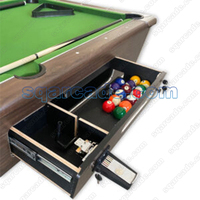 Table de Billard Professionnelle d'Intérieur de Haute Qualité à Monnayeur, Meuble et Cadre en MDF, Conçue pour le Snooker et le Billard