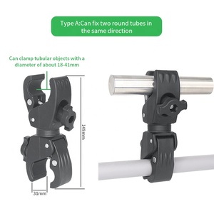 Support universel à double pince pour caméra, idéal pour les chariots de golf, les chariots parapluie et les poussettes, les studios photo et les supports Ram - Accessoire pour sports d'action - Product Image 3
