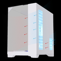 Fabricant de boîtiers PC pour aquarium OEM, boîtier de jeu RGB en alliage d'aluminium de taille moyenne, micro ATX, verre trempé, ordinateur de bureau personnalisé