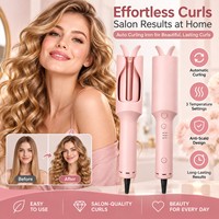 Torlin Vente en gros OEM ODM Fer à boucler automatique 3 réglages de température Onduleur de cheveux Styler Logo personnalisé Boucleur automatique Marque privée