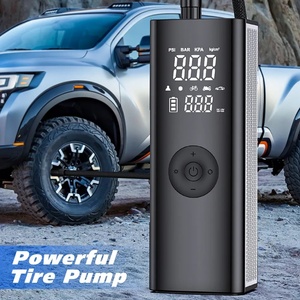 Compressor de Ar Elétrico para Carro, Bomba Infladora de Pneus com Lâmpada LED, Bomba Inflável Portátil para Pneus de Moto e Bicicleta - Product Image 1