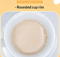 Ensemble tasse et soucoupe à expresso en céramique à parois épaisses de 65 ml, style italien, design minimaliste moderne, blanc pur, pour la maison et le bureau