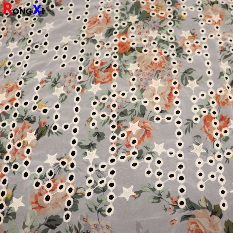 Высококачественная шифоновая крепированная ткань нового дизайна rxfклево