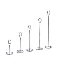 Support de Carte de Table en Acier Inoxydable pour Restaurant, Porte-Carte de Place de Mariage, Présentoir de Prix pour Buffet, Support de Numéro de Table