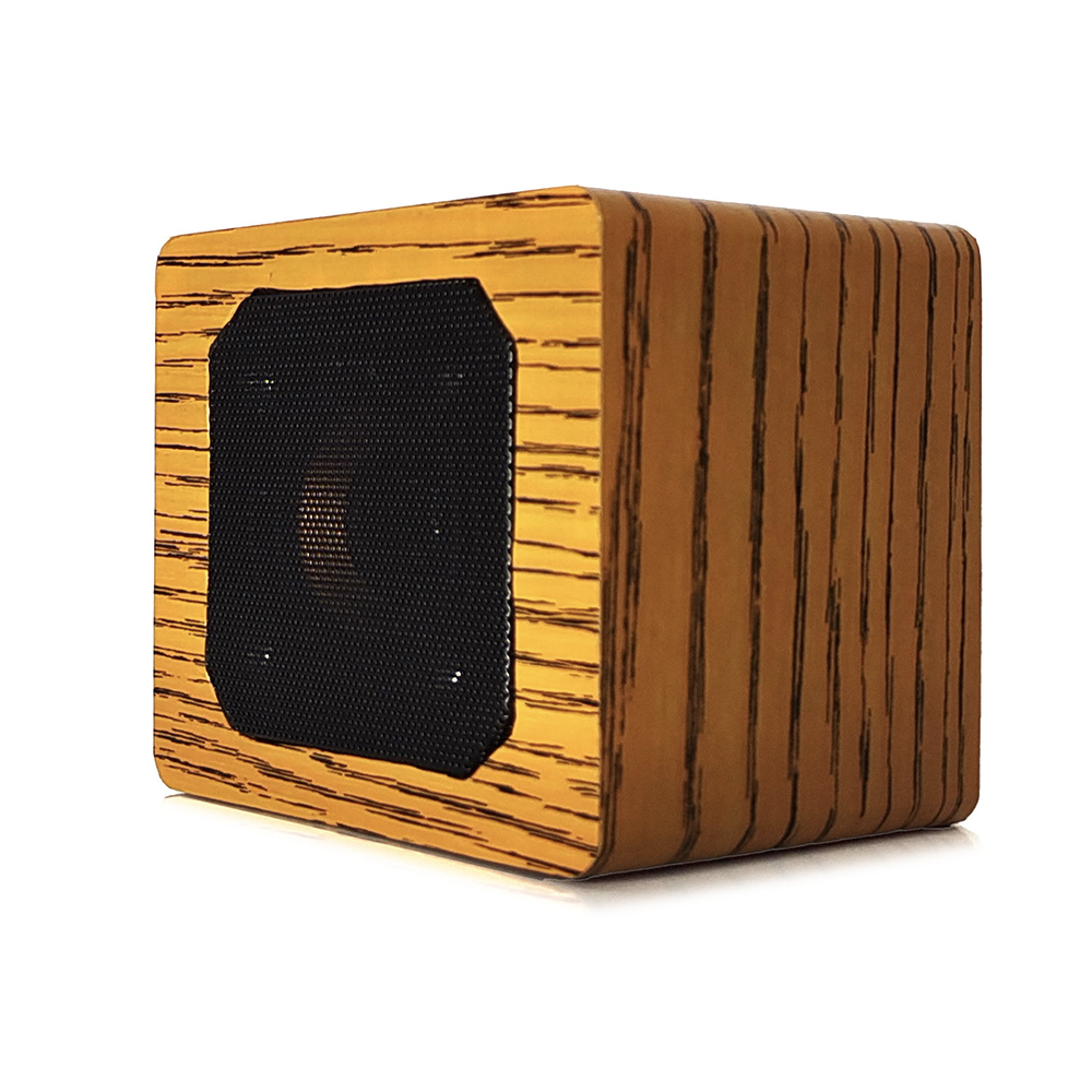 Mini Wooden Blue tooth Speaker Portable Wireless Speaker Subwoofer Bass Powerful Sound Box Music Magic Cube for Smartphone