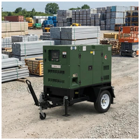 Groupe électrogène diesel mobile silencieux 100 kVA 50 Hz sur remorque avec ATS 20 kW-100 kW à prix avantageux