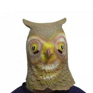 <span class=keywords><strong>Maschera</strong></span> Realistica a Forma di Testa di <span class=keywords><strong>Gufo</strong></span> per Halloween, Costume da <span class=keywords><strong>Gufo</strong></span>, <span class=keywords><strong>Maschera</strong></span> in Lattice per Adulti - Product Image 1