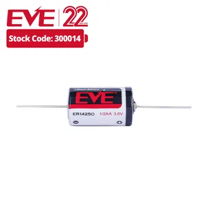 EVE Customized LiSOCl2 Battery 3.6V 1200mAh 1/2 AA Er14250 Battery For Gas Meter Primary Batteries Pack