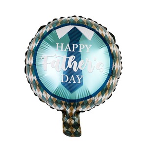 Ballon en aluminium rond de 10 pouces, thème Fête des Pères, anglais-espagnol, pour fête de vacances, vente en gros transfrontalière - Product Image 1