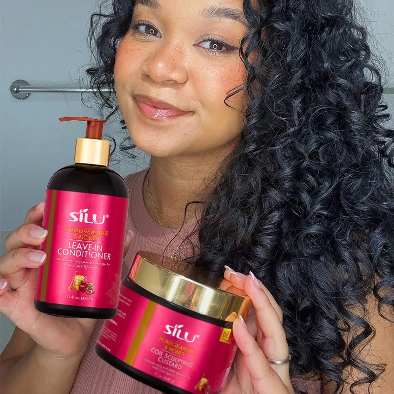 Conjunto de cuidado del cabello 4c, productos de biotina natural vegana, afroamericana, orgánica, para el cuidado del cabello negro, Etiqueta Privada