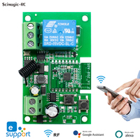 E0401 Module de commutation intelligent Contrôleur de garage de synchronisation Télécommande 433mhz Récepteur relais 1CH Commande vocale Alexa EWelink APP