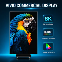 Afficheur LED couleur double face pliable Unilumin Triple P1.5/P1.8/P2 à pas fin 4K UHD HDR 1000:1 étanche IP54