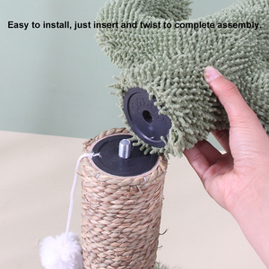 Nuevo Rascador para Gatos con Forma de Árbol Cactus, con Bola Colgante y Estructura para Trepar, de Material de Pelo Sintético, para Interiores y Sala de Estar, Precio de Fábrica - Product Image 5
