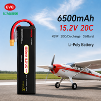 CE 20C แบตเตอรี่ Li-Po ขนาด6500มิลลิแอมป์ต่อชั่วโมงสำหรับเฮลิคอปเตอร์สี่ใบพัดบังคับเรือเรือพร้อมปลั๊ก XT60/XT30