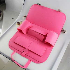 Organisateur de siège arrière pour enfants en feutre rose pour bébé - Product Image 5