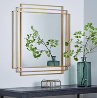 Ensemble de 2 meubles miroir de haute qualité au design moderne : console et table basse miroir, livraison directe DDP