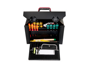 Sac à outils d'électricien de qualité supérieure, robuste, prix compétitif, organiseur à compartiments, sac à outils de travail - Product Image 1