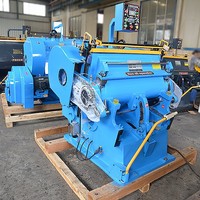 Mesin Creasing Die Cutting kotak karton bergelombang karton kertas Manual kualitas tinggi ML-750 dengan harga wajar