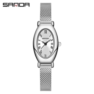 Reloj Sanda 1123, el Más Vendido para Mujer, Reloj de Pulsera Simple, Conjunto de Relojes de Moda Elegantes, Reloj de Cuarzo <span class=keywords><strong>Dorado</strong></span> de Lujo para Mujer, Reloj Deportivo de Pulsera - Product Image 4