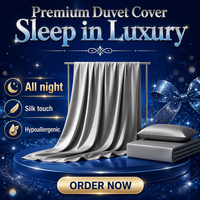 Parure de lit de luxe du meilleur fournisseur, ensemble de draps doux et soyeux 100% bambou biologique, housse de couette en bambou, ensemble de literie en bambou