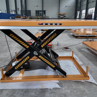 Table élévatrice à ciseaux électrique ultra-basse pour atelier, capacité de levage 1000-2000 kg, disponible en plusieurs tailles