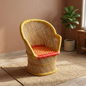 Bulk Supply Indoor Outdoor Accent Bamboo <b>Stool</b> Set Removable Cover Leather Upholstery School Apartment Entry Bedroom Evening - Product Image 5