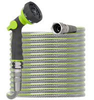 Tuyau d'arrosage robuste non extensible de 30 m (100 pi), diamètre 16 mm, pression 150 PSI, résistant aux plis et aux fuites, idéal pour grandes propriétés