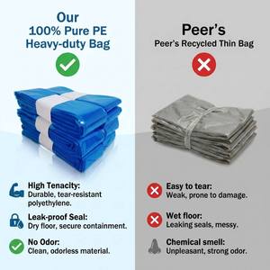 Recharges pour <span class=keywords><strong>poubelle</strong></span> à couches en LDPE, extra épaisses, anti-odeur, antibactériennes, film multicouche, sacs de recharge pour <span class=keywords><strong>poubelle</strong></span> à couches, lot de 8 sacs de recharge pour couches - Product Image 5