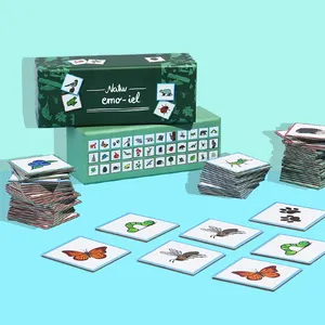 Nuovo Giocattolo Educativo Su Misura A Buon Mercato Per Bambini Bordo Colorazione Gioco di Memoria Giocattolo Flash Card