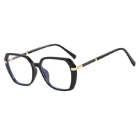 Lunettes anti-lumière bleue sexy rouges motif léopard grand carré pour femmes 2026, monture colorée, branches brillantes, lunettes décoratives chics pour dames