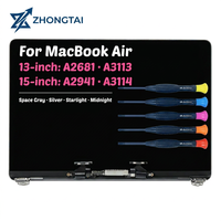 A3114 M3 Layar IPS 15-inci Pengganti MacBook Air M2 EMC 8612 Retina 2024 MRYQ3 MXD23 MXD3 MXD43 LCD Lengkap