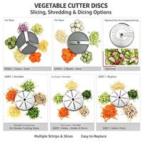 Machine de traitement des légumes commerciale, coupe-légumes multifonction pour trancher, hacher, couper en dés les pommes de terre, les carottes, les concombres, les oignons