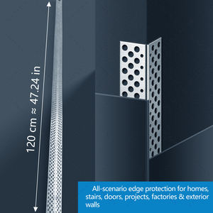 Découvrez le profilé d'angle galvanisé au zinc, anti-corrosion et haute résistance, pour cloisons sèches - Product Image 2