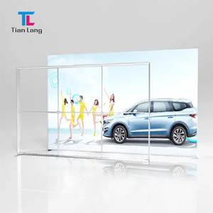 TianLang Navidad LED tela sin marco caja de luz gráfica Seg de doble cara rectángulo Feria Comercial cabina de publicidad - Product Image 1