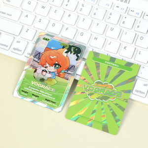 Kartu Holografik Berkilau Cetak UV Grosir Dua Sisi, Kartu Duplex Custom dengan Cetak Foil Timbul - Product Image 5