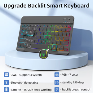 Đối với Samsung Galaxy Tab S9/FE 11 inch có thể tháo rời từ PU da bàn phím trường hợp không dây trẻ em bằng chứng trường hợp máy tính bảng với chủ - Product Image 5