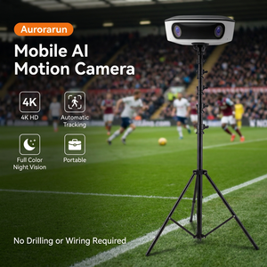 Caméra d'action CMOS 4K étanche avec MicroSD pour football, volleyball, basketball - Suivi de mouvement IA et enregistrement de match de haute qualité - Product Image 3
