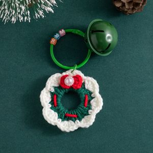 In Stock Handmade Crochet <b>Christmas</b> Keychain Yarn Knitted Xmas <b>Tree</b> Santa Pendant Cute Holiday Decoration Gift for Bag Charm - Product Image 1