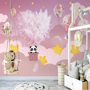Personnalisé nordique moderne maison décoration intérieure beau paysage 3D rose petites filles chambre murale <span class=keywords><strong>papier</strong></span> <span class=keywords><strong>peint</strong></span> flamant rose <span class=keywords><strong>papier</strong></span> <span class=keywords><strong>peint</strong></span> - Product Image 4