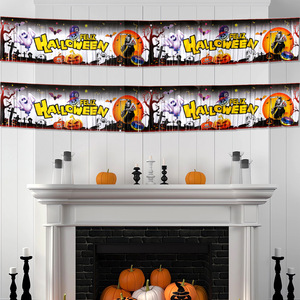 Cortina de flecos de aluminio con temática de Halloween de 1.8m, con fantasmas, calabazas y ángeles de la muerte, para fotomatón, puerta o telón de fondo - Product Image 4