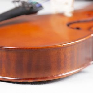 Violín Artesanal de Abeto y Arce Tamaño Completo, Económico, con Acabado Flameado, OEM ODM, Instrumento Musical 4/4 <span class=keywords><strong>para</strong></span> Estudiantes, <span class=keywords><strong>Principiantes</strong></span> y Profesionales - Product Image 4