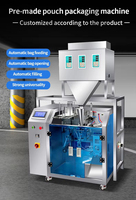 Machine de pesage et d'emballage quantitative multi-têtes personnalisable pour sachets préformés Doypack de 10 à 1000g, pour riz, grains de café, graines