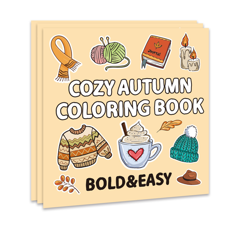 Livre de coloriage automne TS04-Cozy