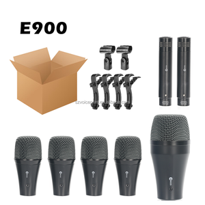 Kit de Micrófonos para Batería E900 de 7 Piezas con Estuche de Plástico <span class=keywords><strong>E906</strong></span> E904 E902, Micrófono de Batería con Cable para Grabación en Escenario, Kit de Micrófonos para Instrumentos de Batería - Product Image 6