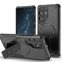 Coque de téléphone magnétique forte pour Samsung S25Ultra S24 Plus A35 A54 A55 A25 A16 support d'armure robuste couverture de charge sans fil