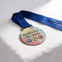 Médaille de compétition de boxe en métal émaillé personnalisée Zhongshan Echo, moulage sous pression, relief 3D