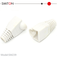 Ethernet-Kabel Zugentlastungsstulpen Weiche PVC RJ45 Modularstecker Gummimanschette für Cat5 Netzwerkkabel-Steckverbinder