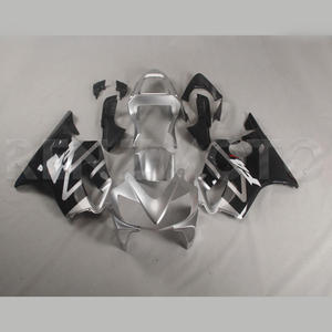 Carenado para Honda CBR600F4i 2001 2003, Blanco Plateado y Negro, Kits de Carenado por Inyección, Paneles de Plástico ABS - Product Image 1