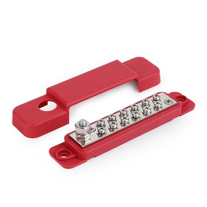 บัสบาร์สำหรับเรือยอชท์ RV แบบ 12 ช่อง 8V 150A พร้อมฝาครอบสำหรับระบบไฟฟ้า - Product Image 1